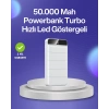 BFS 4 Cihazı Aynı Anda Şarj Edebilen Güçlü Powerbank 50000 mAh