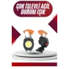 BFS 7 Modlu Mini Led Lamba Anahtarlık USB Şarjlı Kamp İçin Taşınabilir