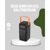 Mey İthalat® 80000 mAh Solar Powerbank Göstergeli Fenerli Hızlı Şarj Taşınabilir Şarj Cihazı