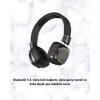 BFS Bluetooth 5.3 Rainbow Işıklı Kulak Üstü Kablosuz Kulaklık