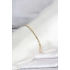 Mey İthalat® CM 14K Gold Renk Burgu Zincirli Model Kadın Bileklik
