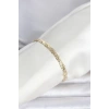 Mey İthalat® CM 14K Gold Renk Ezme Sarmal Zincir Model Kadın Bileklik