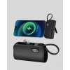 Mey İthalat® Dahili Konektörlü 20W Hızlı Şarj Mini Taşınabilir Powerbank