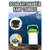 BFS Güneş Enerjili Led Lamba Kamp Lambası Katlanabilir Lamba USB Şarjlı