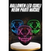 BFS Hallowen Parti Maskesi Neon Led Işıklı Maske 3 Modlu Cadılar Bayramı Maskesi