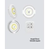 BFS Kablosuz Gün Işığı 3’lü LED Spot Lamba Kumandalı