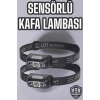 BFS Kafa Lambası Kamp Lambası Led Işık Şarjlı Ayarlanabilir