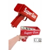 BFS Kırmızı Parti Oyuncağı Para Saçma Fırlatma Tabancası Makinesi Super Money