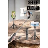 BFS Kumandalı Tripod Telefon Tutucu Selfie Çubuğu 360 Derece Dönebilen