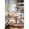 BFS Kumandalı Tripod Telefon Tutucu Selfie Çubuğu 360 Derece Dönebilen