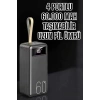 BFS Powerbank 60.000 Mah Hızlı Şarj 4 Çıkışlı Uzun Şarj Süreli Dijital Göstergeli
