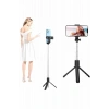 BFS Selfie Çubuğu Tripod Bluetooth Kumandalı Selfie Çubuğu Telefon Tutucu