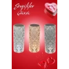 BFS Sevgililer Günü İçin Hediye Kristal Lamba Sevgiliye Hediye USB Şarjlı Gece Lambası