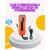 BFS Su Geçirmez Bisiklet Işığı 5000 mAh Powerbankli Ön Far