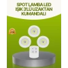 BFS Uzaktan Kumandalı 3 Lü Kablosuz Led Spot Lamba Seti Yapışkanlı Pratik Kullanım