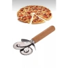 Çift Başlıklı Ahşap Saplı Pizza Kesici Hamur Kesici