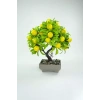 Dekor Ağaç Limon Ağacı Saksılı Dekoratif Ağaç Biblo 24x13 cm