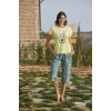 Desenli ve Baskılı Yoga Sport Kapri Takımı