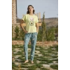 Desenli ve Baskılı Yoga Sport Pijama Takımı