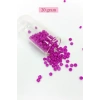 Dökme Cam Kum Boncuk Büyük Boy (6/0) 4 mm - 20 Gram - Fuşya - BNC099