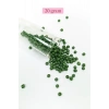 Dökme Cam Kum Boncuk Büyük Boy (6/0) 4 mm - 20 Gram - Koyu Yeşil - BNC076