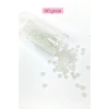 Dökme Cam Kum Boncuk Büyük Boy (6/0) 4 mm - 60 Gram - İnci Beyaz - BNC117