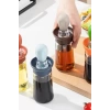 Hazneli Silikon Uçlu Cam Yağdanlık Sirke Yağ Yumurta Ve Sos Fırçası Asorti