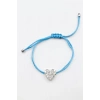 Kalp İp Bileklik - Turkuaz
