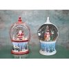Kardan Adam Ve Noel Babalı Işıklı Müzikli Kar Küresi
