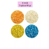 Kesme Cam Boncuk 2mm - 4 Renk - Toplam 80 Gram - BNC443