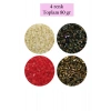 Kesme Cam Boncuk 2mm - 4 Renk - Toplam 80 Gram - BNC444