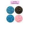 Kesme Cam Boncuk 2mm - 4 Renk - Toplam 80 Gram - BNC446