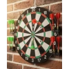 Mey İthalat® 12 İnç Dart Tahtası 4 Adet Metal Uçlu Dart Oku Kolay Montajlı