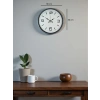 Mey İthalat® 36 Cm Gri Standart Dekoratif Duvar Saati