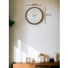 Mey İthalat® 36 Cm Kahverengi Dekoratif Duvar Saati