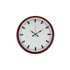 Mey İthalat® 36 Cm Kırmızı Sade Dekoratif Duvar Saati