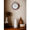 Mey İthalat® 36 Cm Kırmızı Sade Dekoratif Duvar Saati