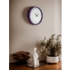 Mey İthalat® 36 Cm Mor 24 Saat Göstergeli Özel Tasarım Duvar Saati