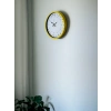 Mey İthalat® 36 Cm Sarı 24 Saat Göstergeli Özel Tasarım Duvar Saati