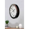 Mey İthalat® 36 cm Siyah Metal Standart Duvar Saati