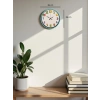 Mey İthalat® 36 Cm Turkuaz Çocuk Odası Duvar Saati