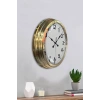 Mey İthalat® 40 cm Metal Gold Standart Duvar Saati – Modern ve Dekoratif Tasarım