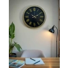 Mey İthalat® 40 Cm Metal Vintage Roma Rakamlı Duvar Saati
