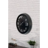 Mey İthalat® 40 cm Siyah Metal Modern Duvar Saati