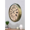 Mey İthalat® 52 cm Eskitme Metal Roma Rakamlı Duvar Saati