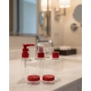 Mey İthalat® 5’li Seyahat Boy Kozmetik Şişe Seti 30 ml Çantalı Organizer
