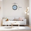 Mey İthalat® Aurelia Gold 40 Cm Metal Duvar Saati