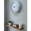 Mey İthalat® Beyaz 40 Cm Metal 24 Saat Göstergeli Özel Tasarım Duvar Saati