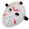 Mey İthalat® Beyaz Renk Kırmızı Çizgili Tam Yüz Hokey Jason Maskesi Hannibal Maskesi