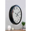 Mey İthalat® Black Classic 52 Cm Metal Modern Ve Şık Duvar Saati